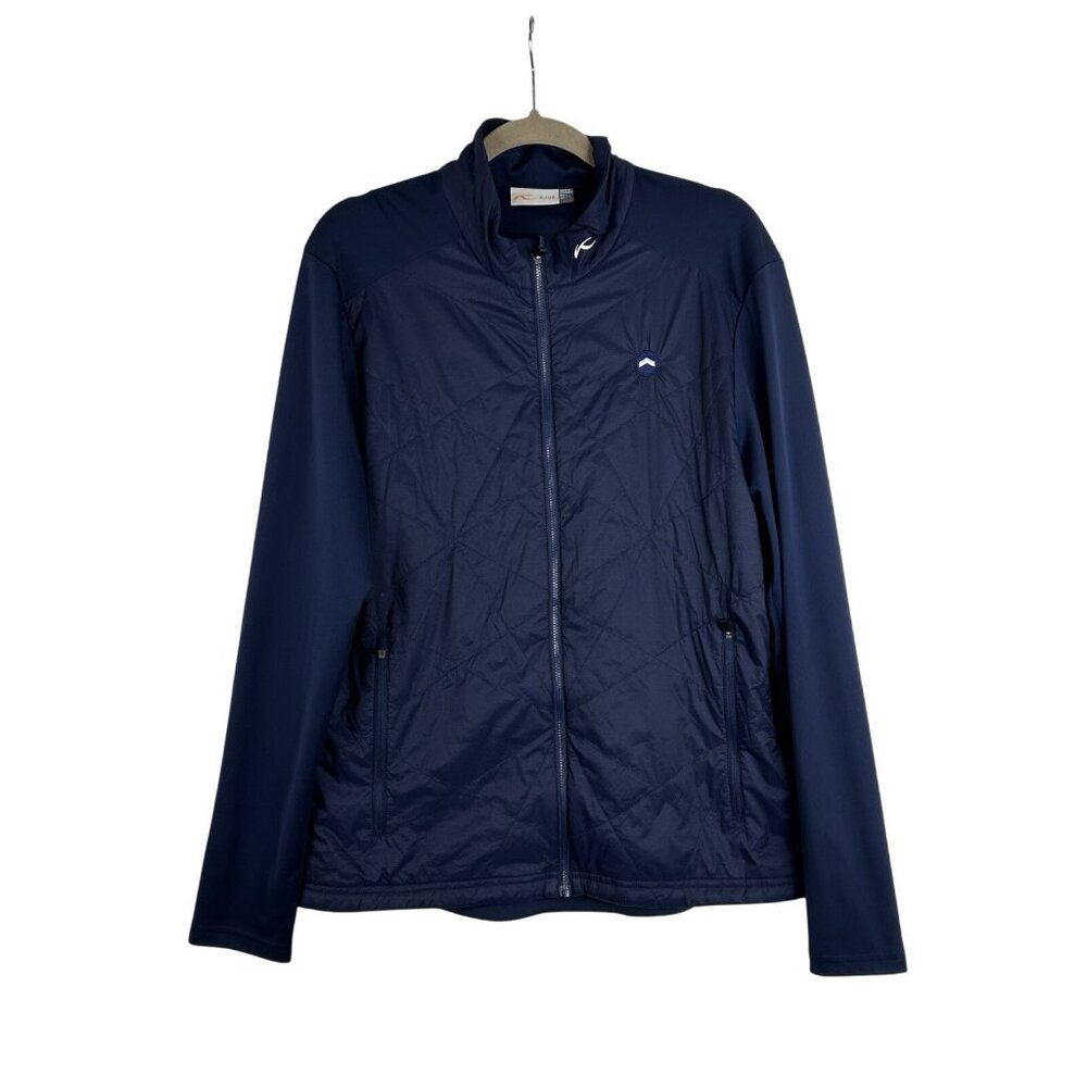 KJUS Golf Men's Retention Jacket Navy Blue Size 52 Large Golf Outdoor
